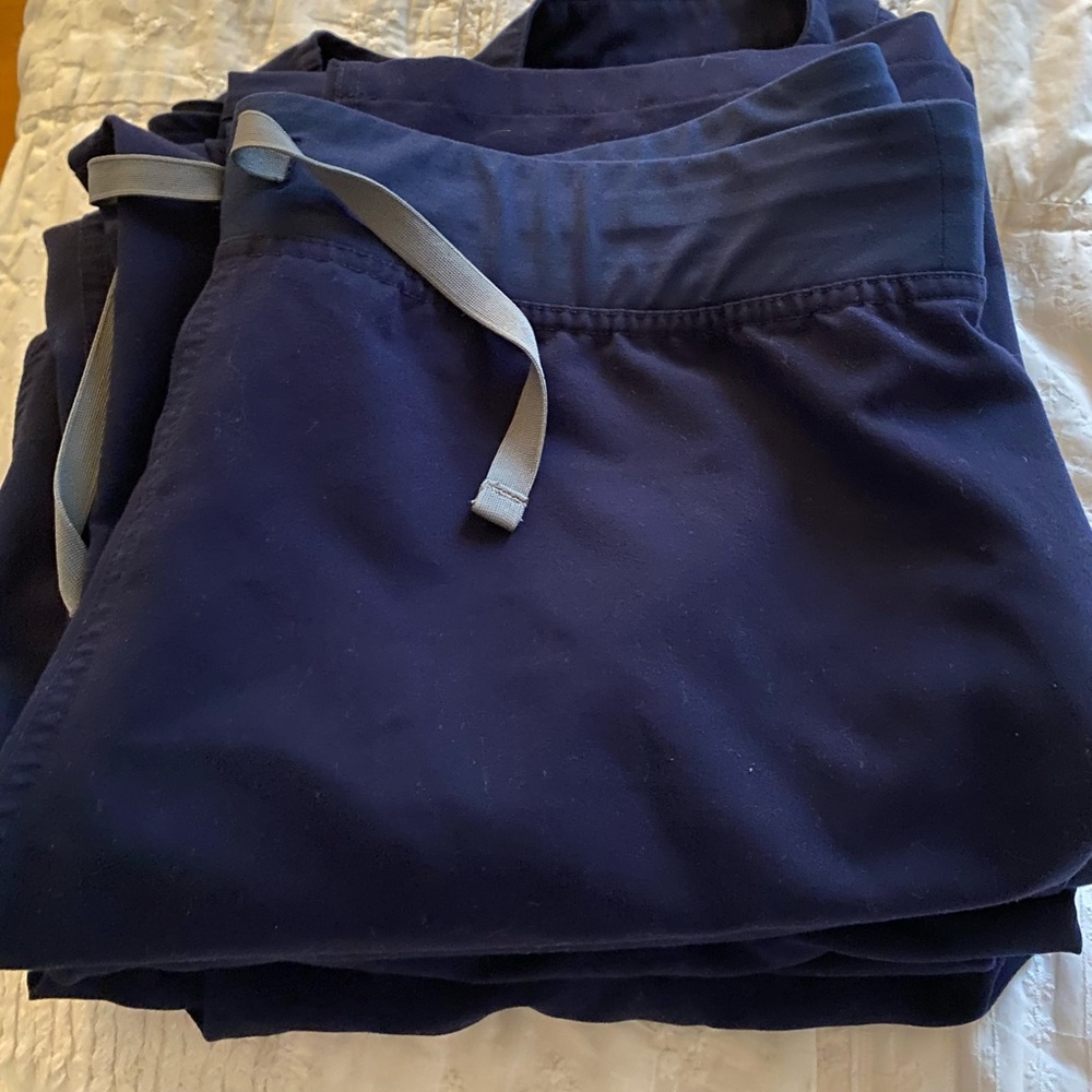 Figs Navy Blue Scrubs Bundle